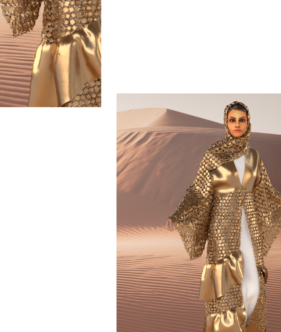 Gold Abaya